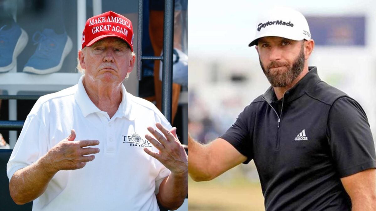 Donald Trump and Dustin Johnson 