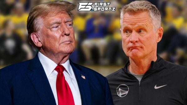 Donald Trump and Golden State Warriors head coach Steve Kerr