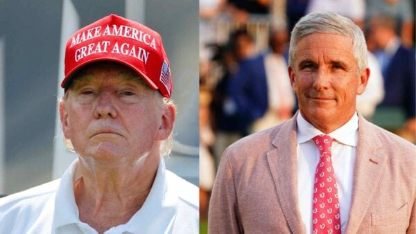 Donald Trump and Jay Monahan