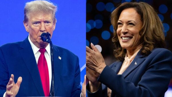 Donald Trump and Kamala Harris