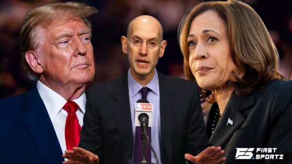 Donald Trump vs Kamala Harris dominated TV viewers during NBA opening week, says Adam Silver