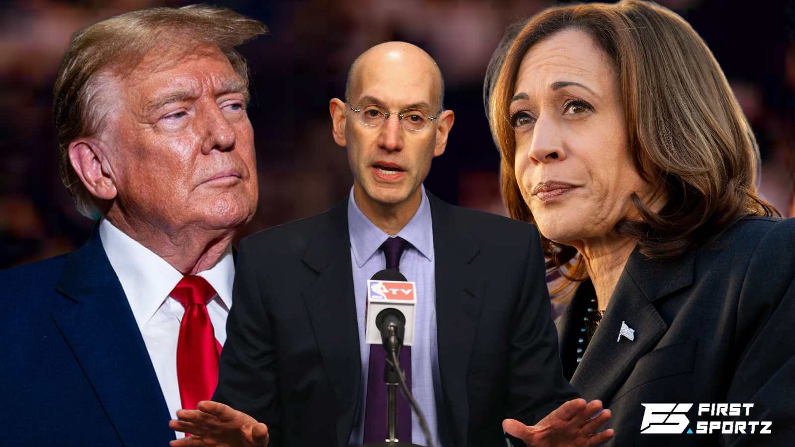 Donald Trump vs Kamala Harris race stopped NBA from blowing up viewership numbers, says Adam Silver