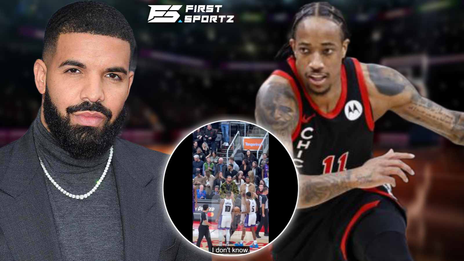 (Video) ‘Mean mugging’ Drake’s NSFW message to DeMar DeRozan CAUGHT on camera