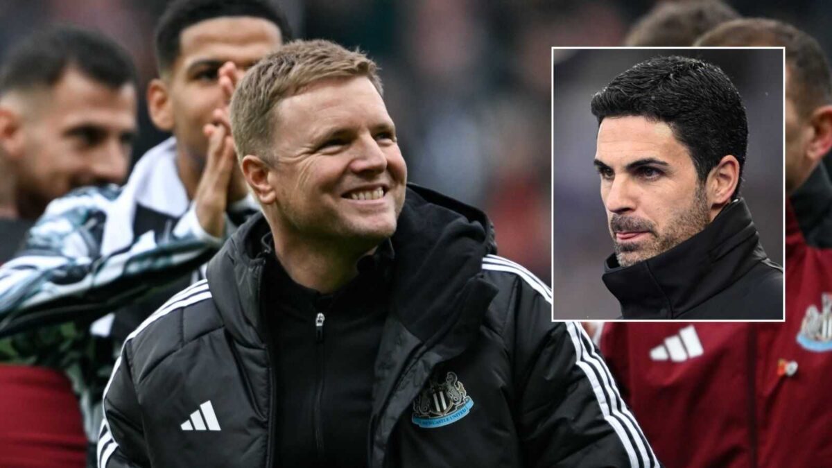 Eddie Howe and Mikel Arteta