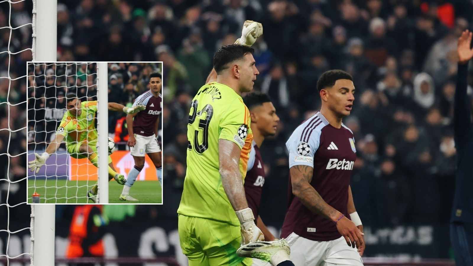 INCREDIBLE Emiliano Martinez save helps Aston Villa claim a point against Juventus