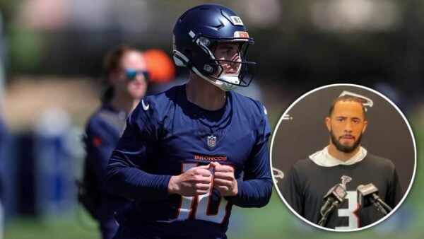 Falcons CB Jessie Bates pokes fun at Broncos QB Bo Nix's lengthy college career ahead of Monday night fixture