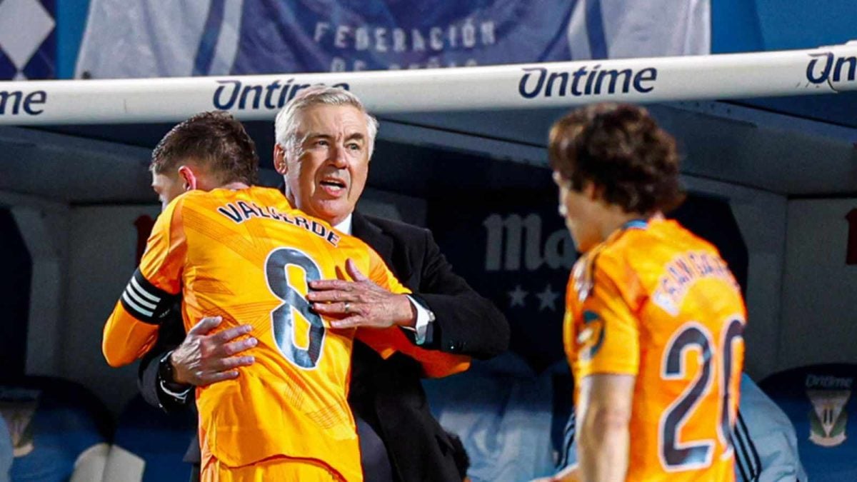 Fede Valverde and Carlo Ancelotti