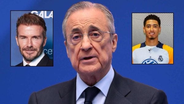 Florentino Perez, Jude Bellingham and David Beckham