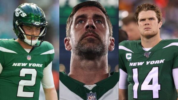 Former Jets quarterbacks Zahc Wilson and Sam Darnold had a better record than Aaron Rodgers