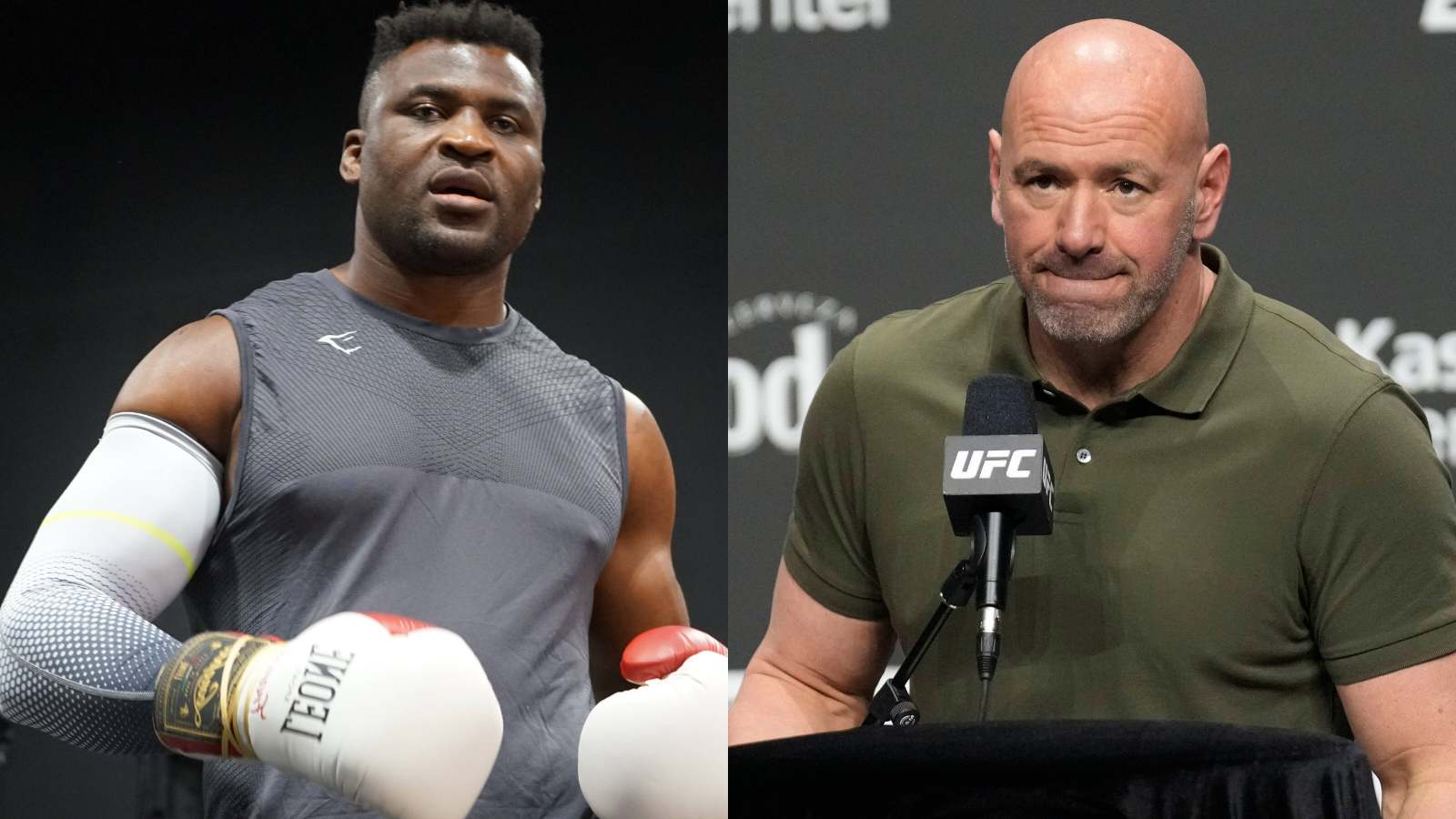 “That’s beyond petty” – Dana White attacked by fans for Francis Ngannou’s erasure from Top 100 KOs amidst ongoing bee