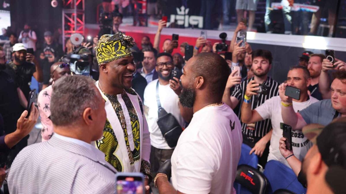 Francis Ngannou and Jon Jones together