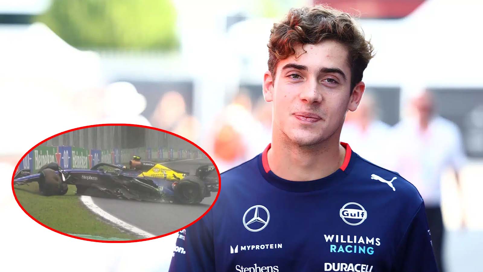 (Video) Franco Colapinto pulls off a Nicholas Latifi and stops the Brazilian GP after massive crash 