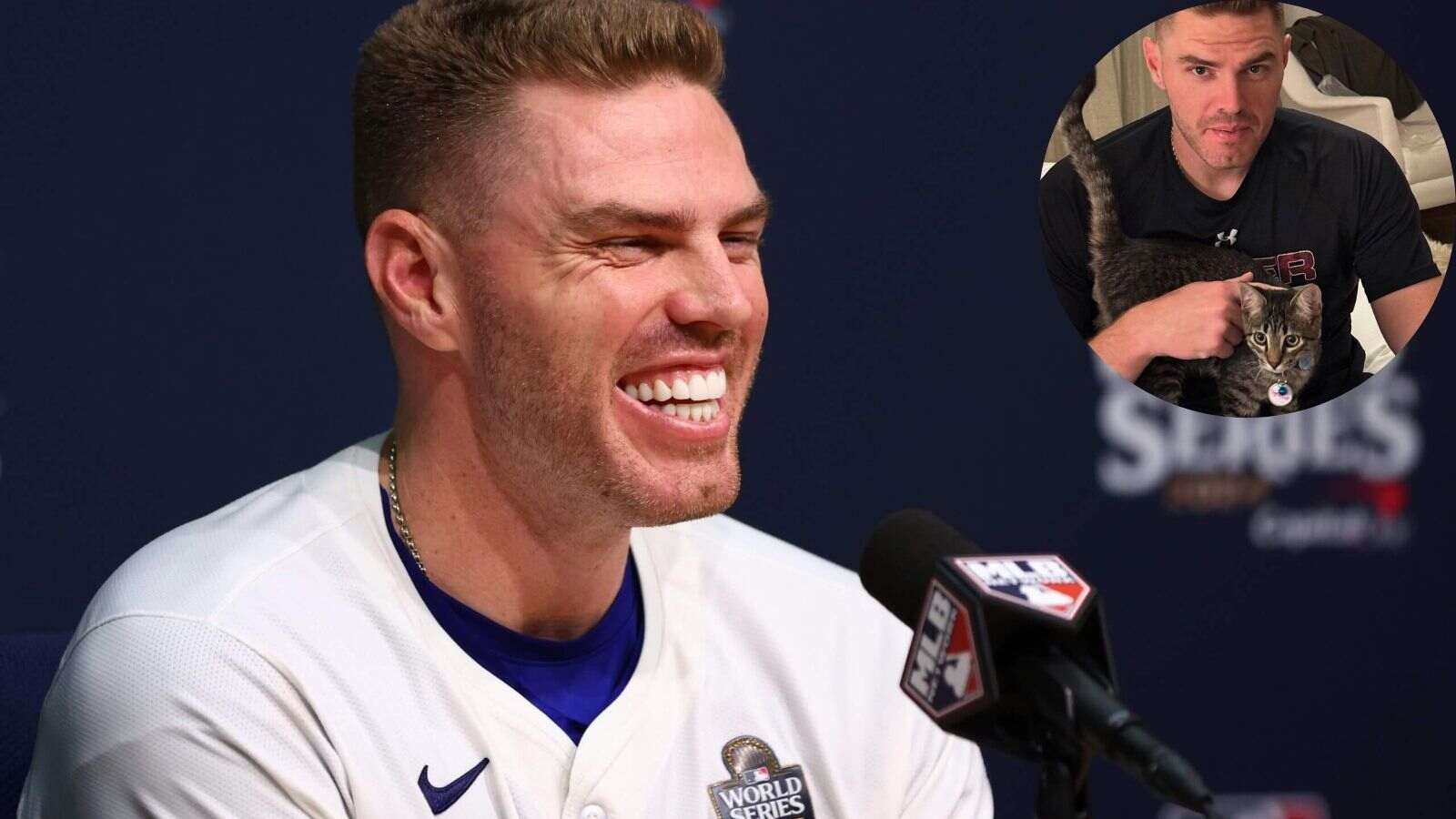 “What a champ!” – Freddie Freeman names adopted cat ‘Champ’ after EPIC World Series win, fans react