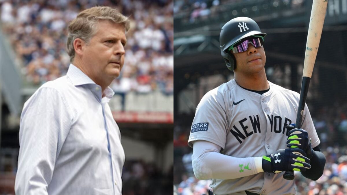 Hal Steinbrenner and Juan Soto