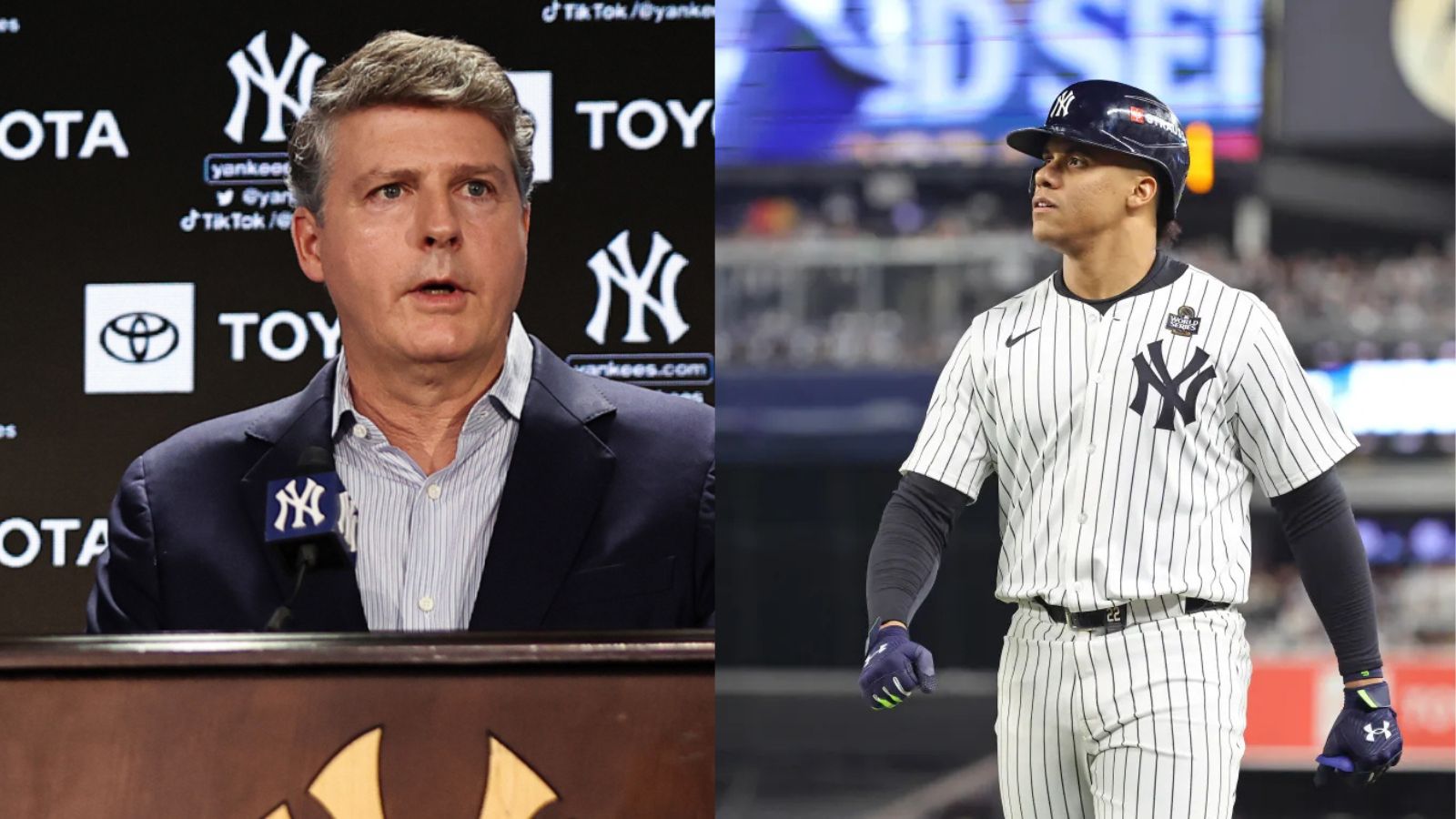 Yankees owner Hal Steinbrenner BOLDLY claims team has ability to sign any player following ‘very honest’ talks with Juan Soto