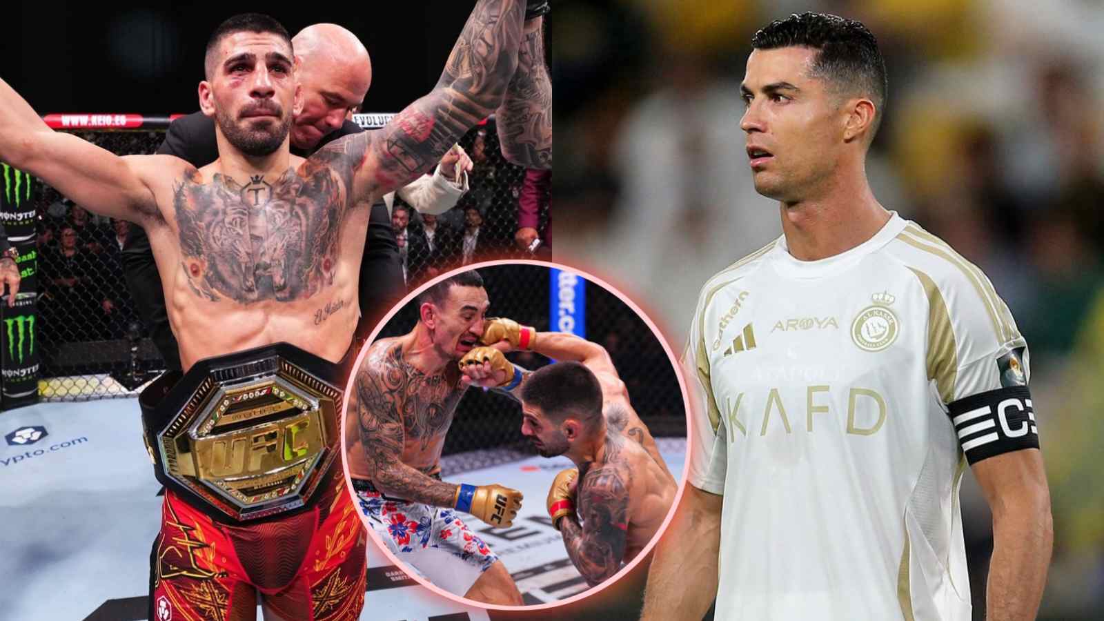 Soccer superstar Cristiano Ronaldo was not biggest fan of Ilia Topuria before Max Holloway KO