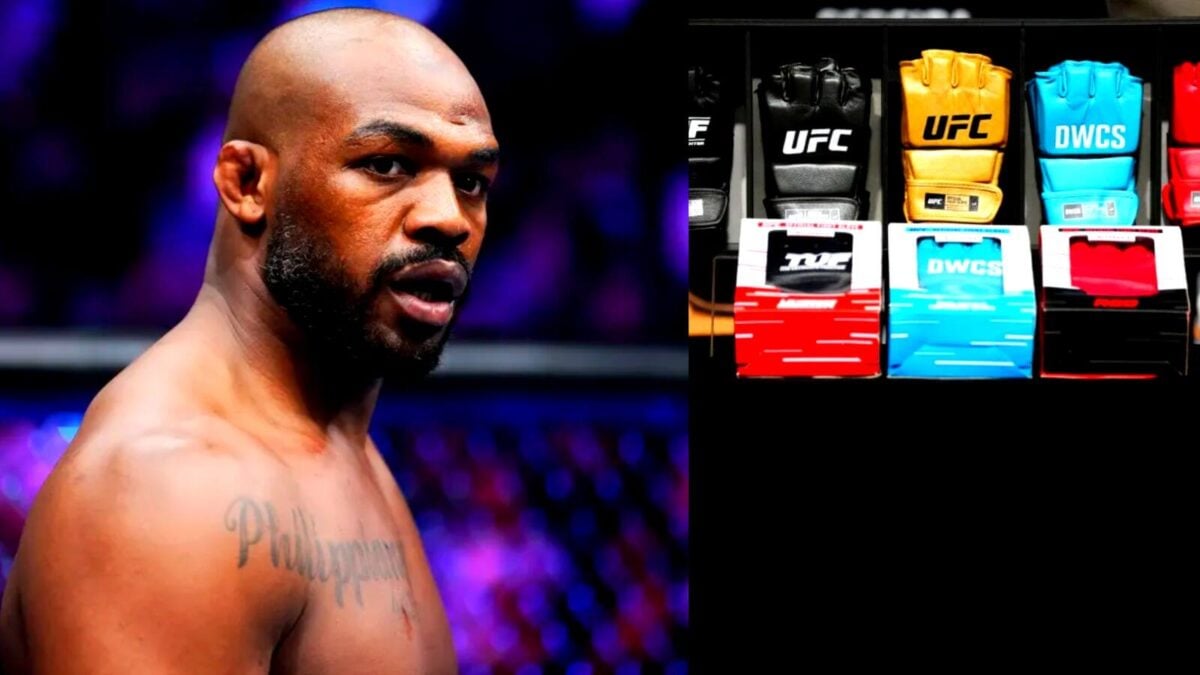 Is there a reason for gloves change before Jon Jones returning?