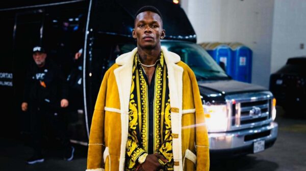 Israel Adesanya in a luxurious attire