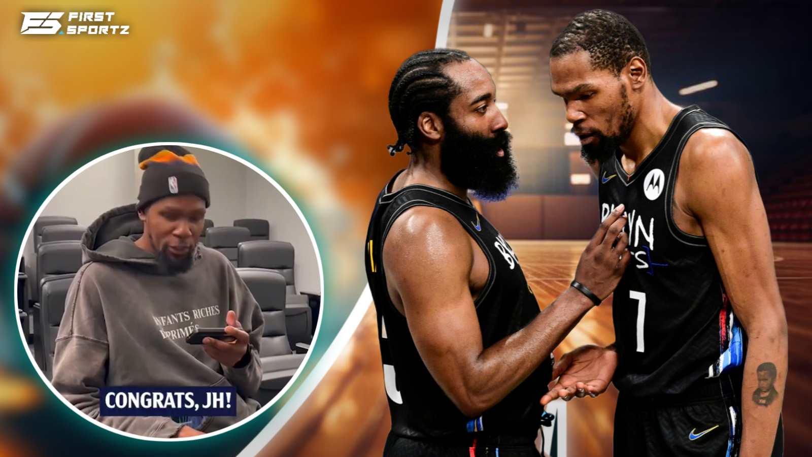 Kevin Durant sends special message to James Harden after inching closer to Stephen Curry’s incredible feat