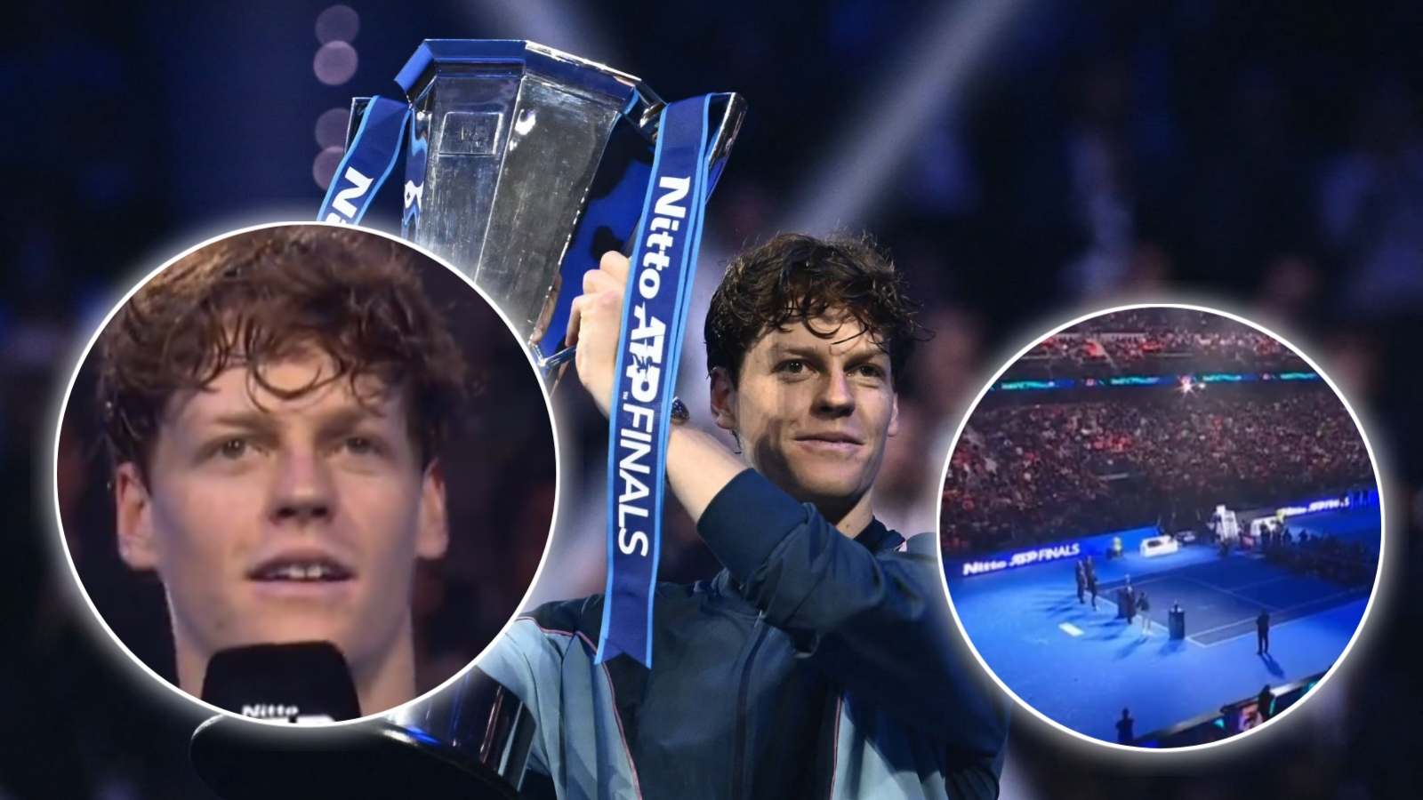 WATCH: Jannik Sinner gets emotional as Turin crowd sings his name before his speech at the ATP Finals