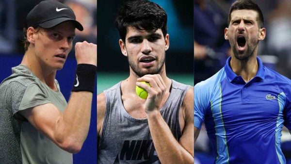 Jannik Sinner, Carlos Alcaraz, Novak Djokovic