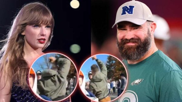 Jason Kelce breaks a student's phone by slamming it on ground for disrespecting Taylor Swift