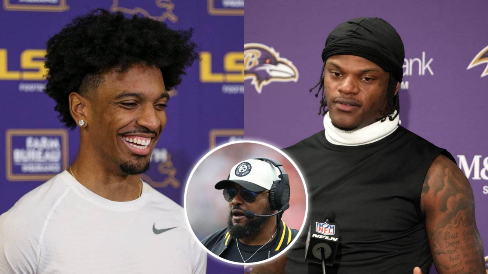 Steelers HC Mike Tomlin keeps it real about comparing Jayden Daniels to Lamar Jackson, a 2-time MVP