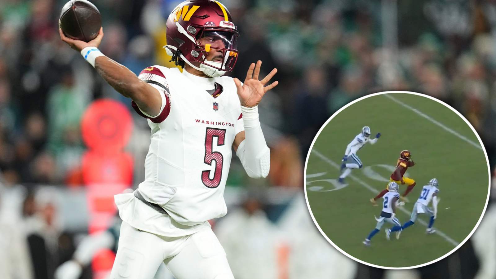 Jayden Daniels’ 86-yard touchdown sees Cowboys defense getting brutally trolled by commentators