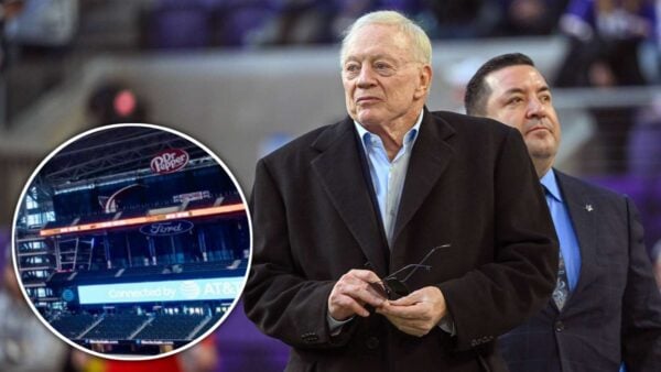 Jerry Jones' AT&T Stadium has curtains down ahead of boxing match