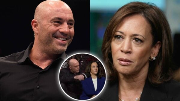 Joe Rogan acknowledges the viral meme of his and Kamala Harris'