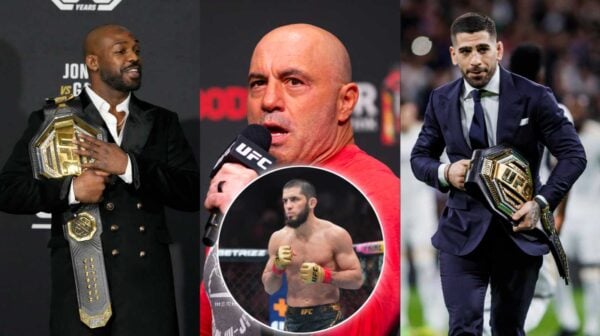 Joe Rogan puts Ilia Topuria, Islam Makhachev, and Jon Jones at a similar level