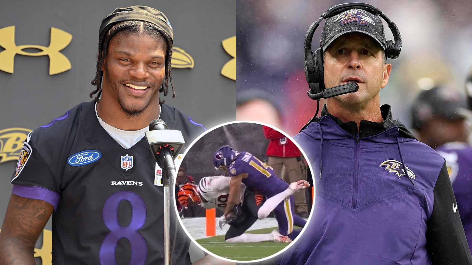 “Worst challenge coach in history of NFL” – Ravens bizarrely wasting a timeout for a mere 2-yard gain against Bengals has fans attacking John Harbaugh on social media