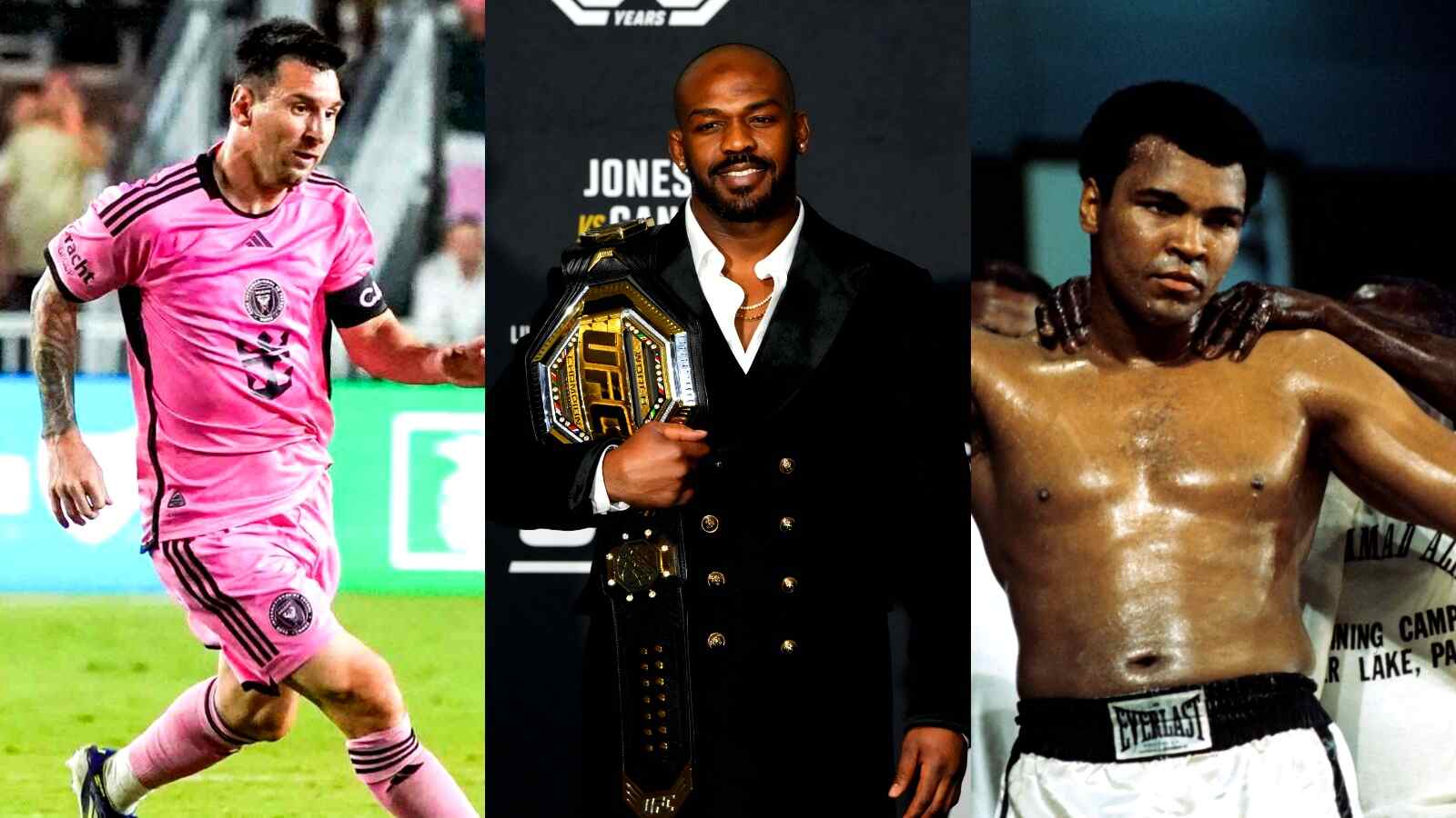 ‘Happy’ Jon Jones reacts to ranking alongside Lionel Messi and Muhammad Ali on AI’s list of legends