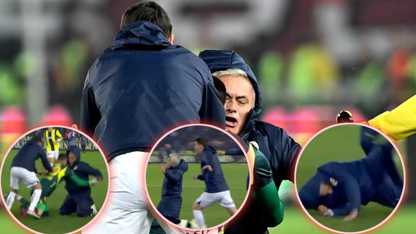 “Will always love him” – Fans react as Jose Mourinho HILARIOUSLY fails to pull off knee slide in thrilling Fenerbahce win 