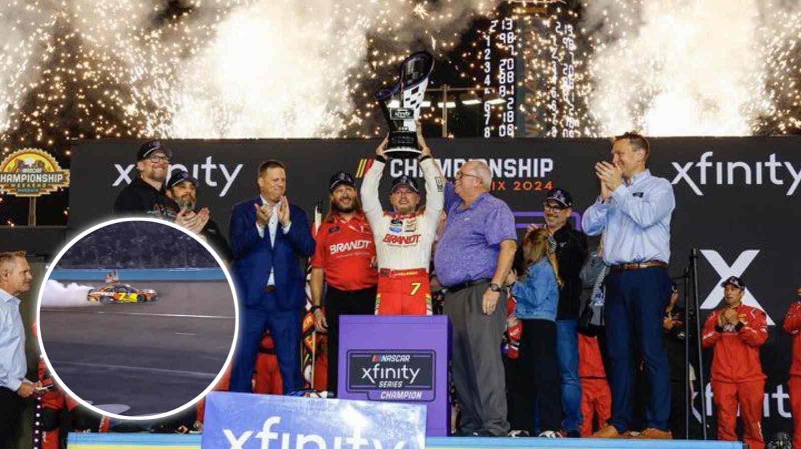 (Video) Justin Allgaier celebrates NASCAR Xfinity championship with boss Dale Earnhardt Jr.