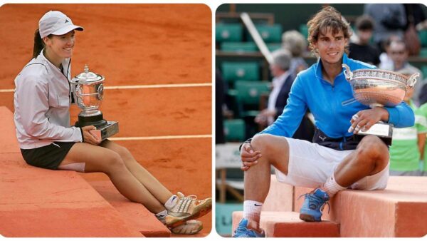 Justine Henin and Rafael Nadal