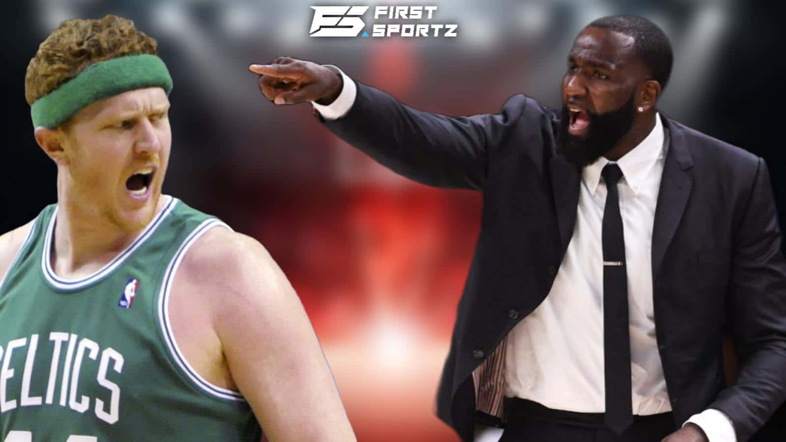 “Who the f**k are you?” Kendrick Perkins lashes out at Brian Scalabrine over rumors of him getting banned from Celtics Banner Night