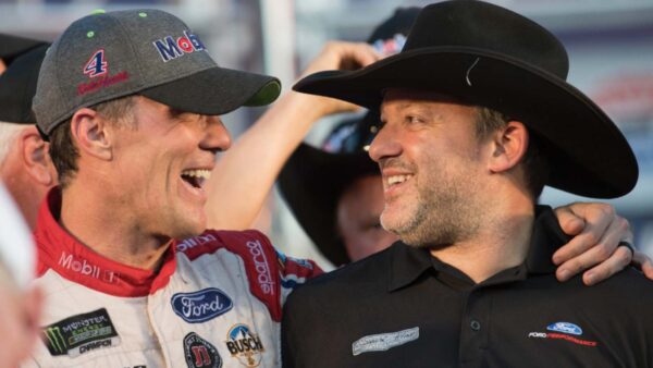 Kevin Harvick and Tony Stewart