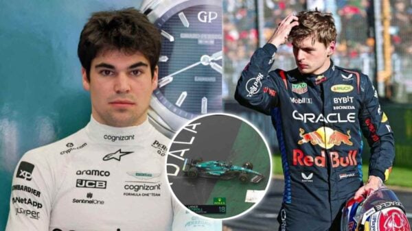 Lance Stroll and Max Verstappen