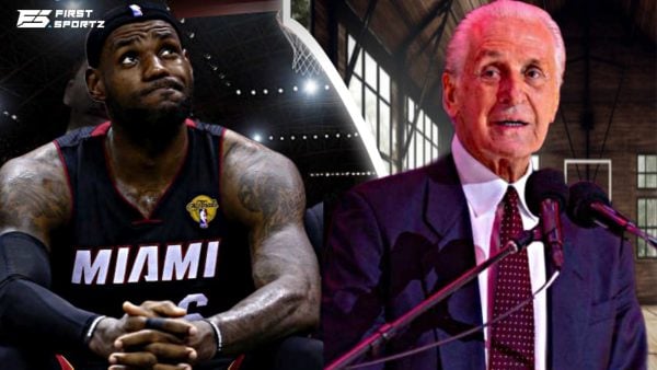 LeBron James and Pat Riley