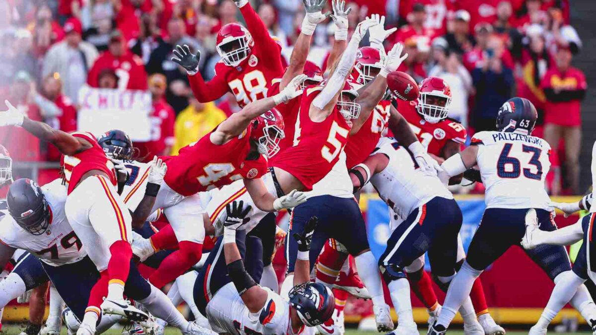 Leo Chenal's block on the Broncos field goal helped Patrick Mahomes and Kansas City Chiefs remain unbeaten