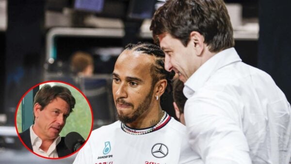 Lewis Hamilton and Toto Wolff (via Planetf1, High Performance Podcast, Screenshot)