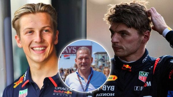 Liam Lawson and Max Verstappen, Jos Verstappen