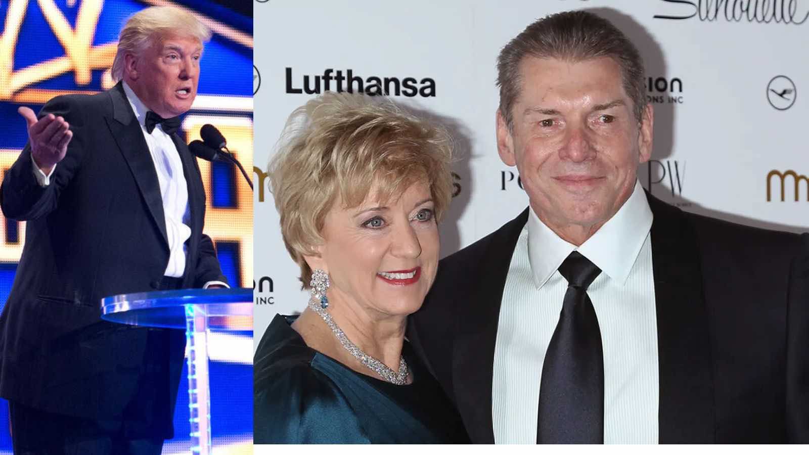 “Wife of a R*pist endorsed R*pist”- Vince McMahon’s wife Linda McMahon officially endorses Donald Trump ahead of presidential elections; fans react