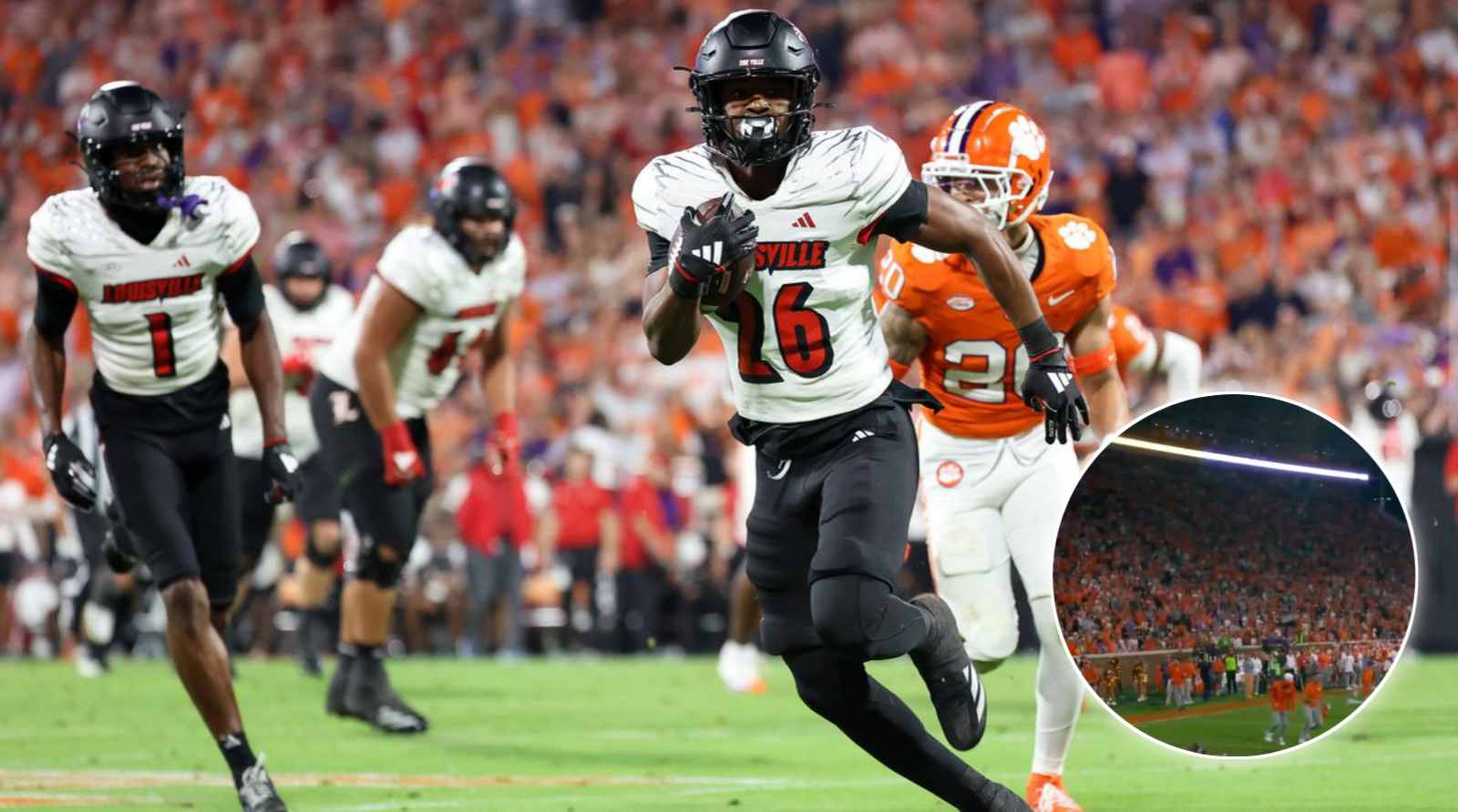 (Video) Clemson fans erupt in anger as they throw trash on field after controversial onside kick ruling against Louisville