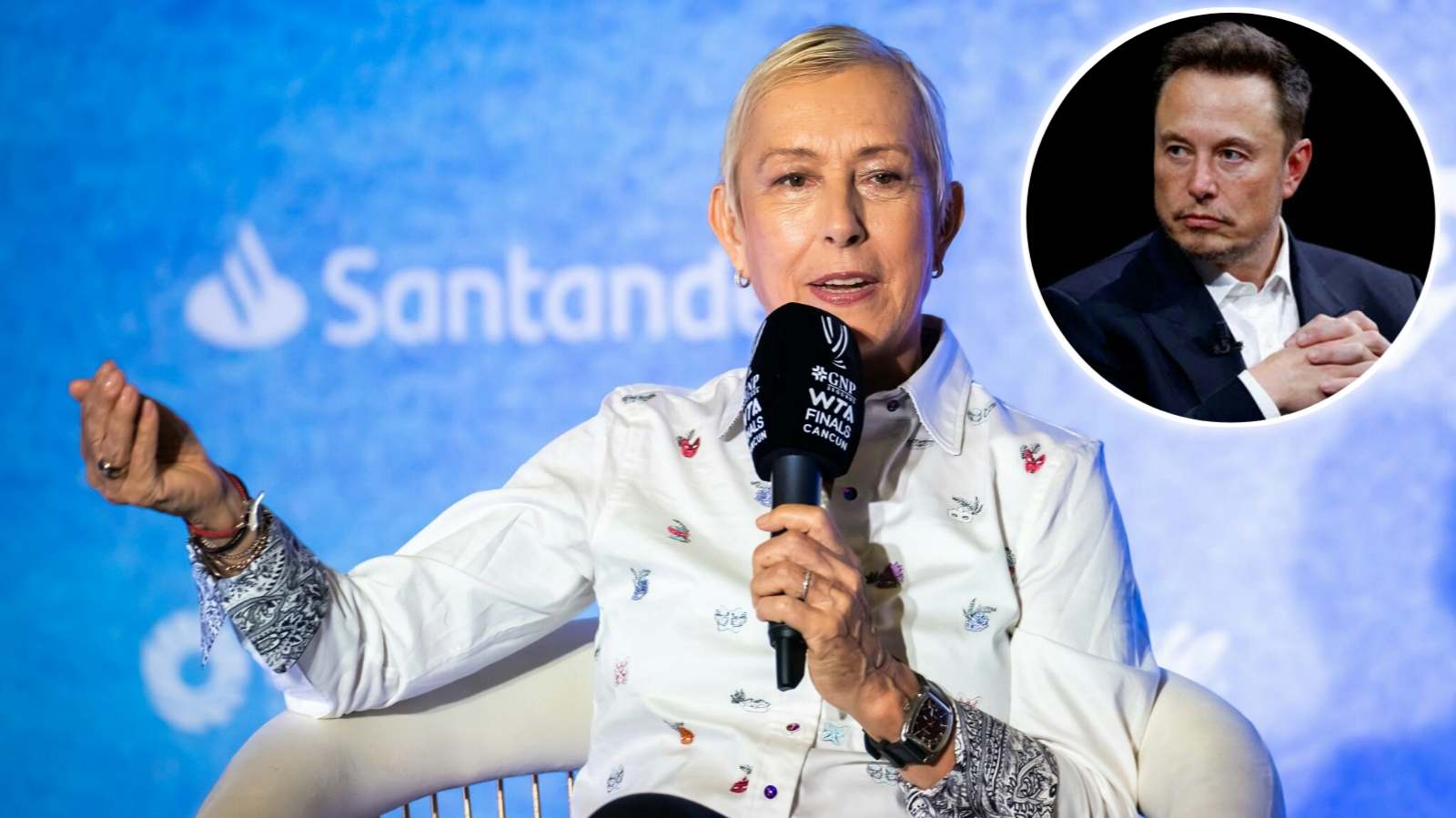 Martina Navratilova slams Elon Musk on his own platform for ‘rigging the system’