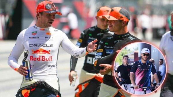 Max Verstappen, Lando Norris and Pierre Gasly