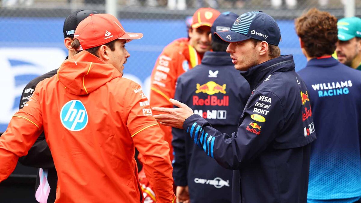 Max Verstappen and Charles Leclerc (via Red Bull)