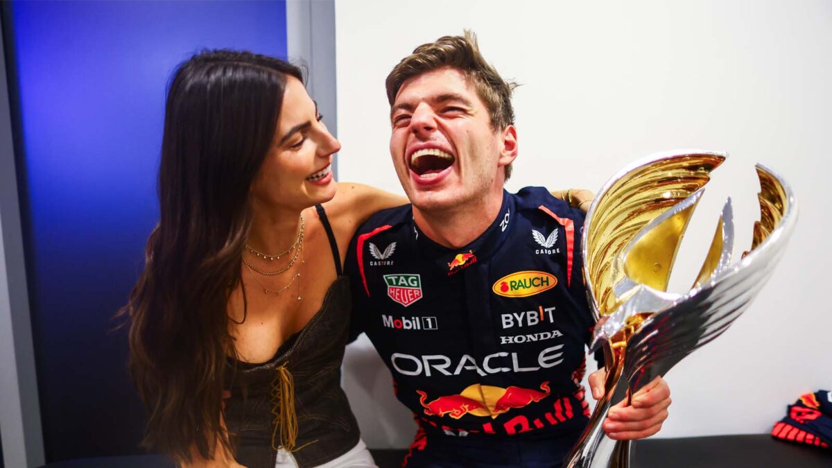 Max Verstappen and Kelly Piquet (via Red Bull)