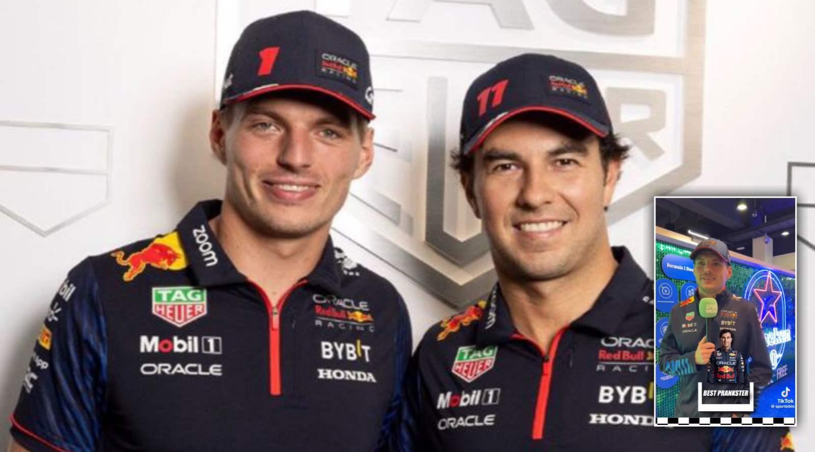 (Video) “He likes to pull some tricks!” Max Verstappen HILARIOUSLY deems Red Bull teammate Sergio Perez the best ‘prankster’ in F1